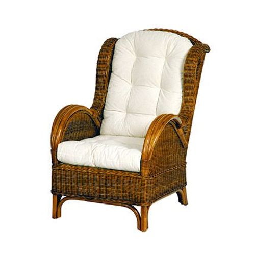 Fauteuil En Rotin Avec Coussins En Fibre