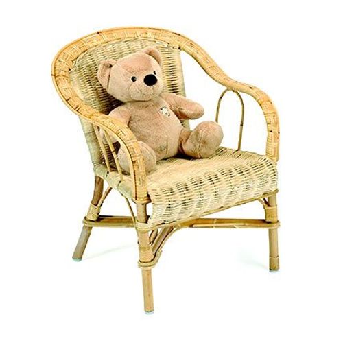 Fauteuil Crapaud Enfant En Rotin Naturel - Moritz