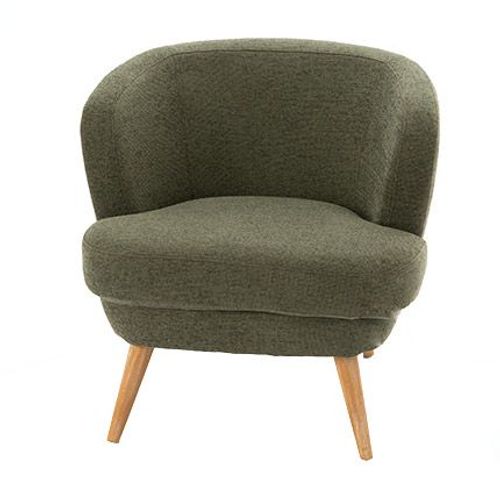 Fauteuil Cosy 67x68x66,5 Cm En Tissu Kaki