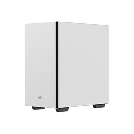 DeepCool MACUBE 110 - Tour - mini ITX / micro ATX - panneau latéral fenêtré (verre trempé) - pas d'alimentation (ATX / PS/2) - blanc - USB/Audio