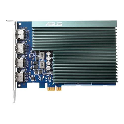 ASUS GT730-4H-SL-2GD5 - Carte graphique - GF GT 730 - 2 Go GDDR5 - PCIe 2.0 - 4 x HDMI - san ventilateur