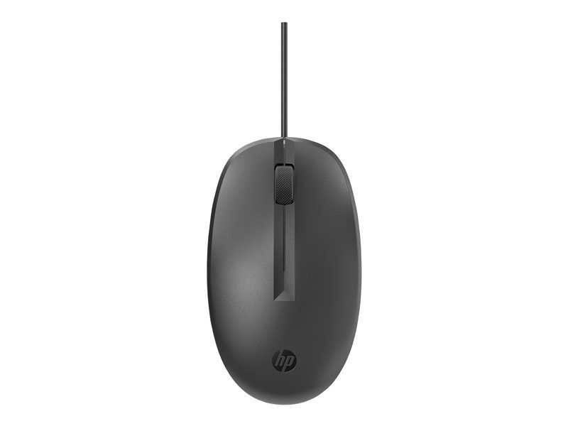 HP 125 - Souris - filaire - USB - noir - pour HP 34; Elite Mobile Thin Client mt645 G7; Pro 290 G9; Pro Mobile Thin Client mt440 G3