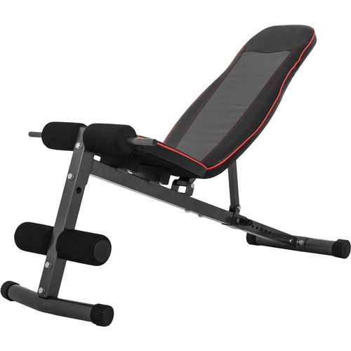 Gorilla Sports - Banc De Musculation Multi-Positions Extra Large Abdominaux Gs027, Noir
