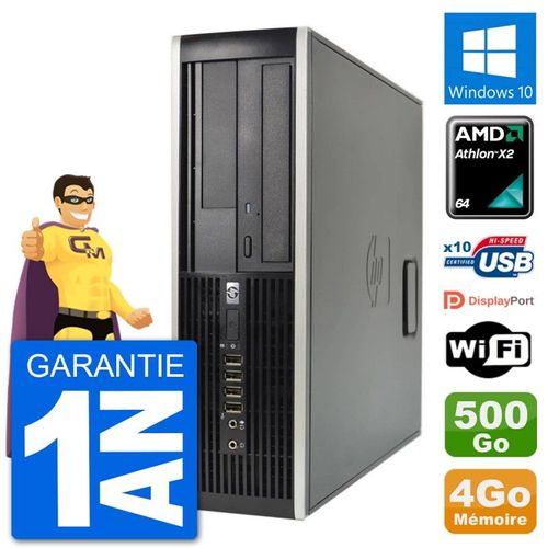 PC HP 6005 SFF AMD Athlon II X2 B24 RAM 4Go Disque Dur 500Go Windows 10 Wifi
