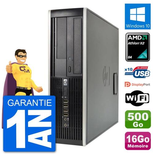 PC HP 6005 SFF AMD Athlon II X2 B24 RAM 16Go Disque Dur 500Go Windows 10 Wifi