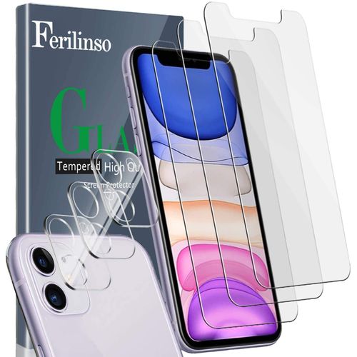 Advansia Verre Trempé [X3] + Protection Camera Arriere [X3] Pour ?Iphone 11