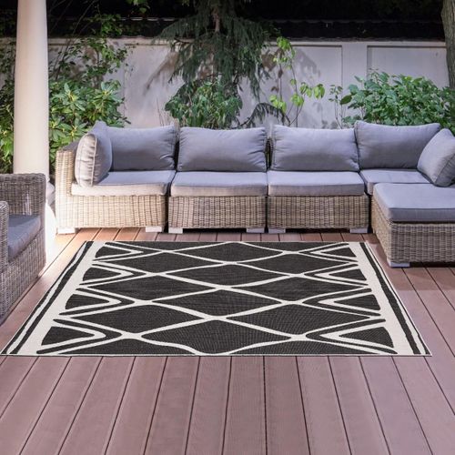 Tapis Extérieur, Kilim Reversible 60x110 Lyn2 F Reversible Crème