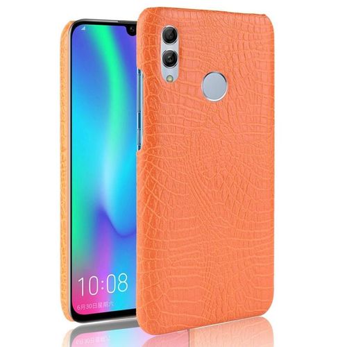 Classique Élégant Étui Pour Honor 10 Lite Housse De Protection Anti Éraflure Compatibilité Mode Classique D'alligator - Couleur Orange