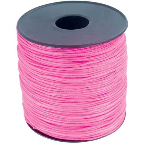 Bobine de tresse polypro rose fluo 1,5 mm - 2 m