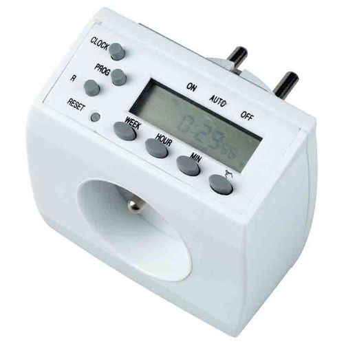 Prise électrique digitale programmable hebdomadaire