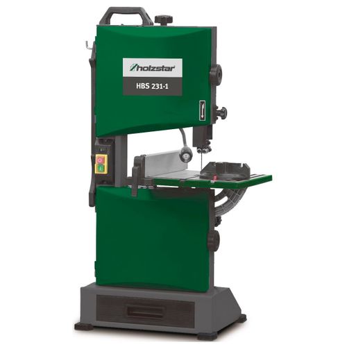 Scie à ruban verticale pour le bois modèle d'établi cap. 90x228 mm 0,3kW 230V Holzstar HBS231-1