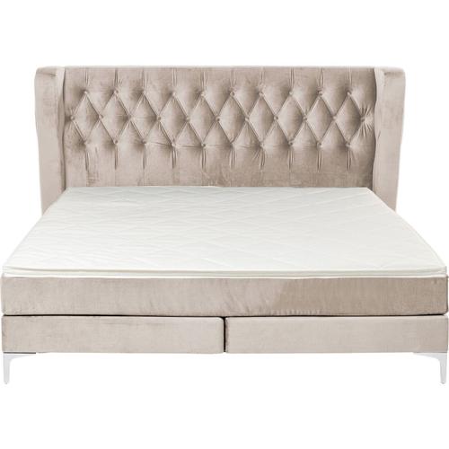 Lit Boxspring Benito Moon Crème Kare Design Taille - 180x200cm