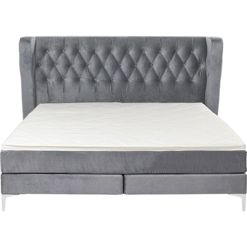 Lit Boxspring Benito Moon Gris Kare Design Taille - 180x200cm