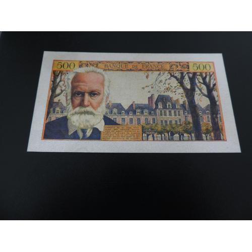 500 Francs Pasteur Sur Feuilles Argent Pures