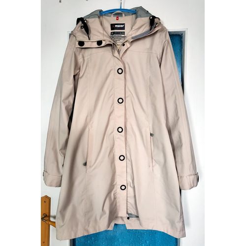 Maier Sports  Parka Manteau À Capuche De Luxe Écru Crème Ivoire Taille 40fr