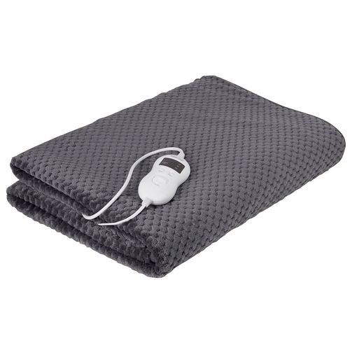 Chauffe-Lit Électrique 150x100cm 5 Niveaux De Température, Minuteur Lavable 60 W, 85w, Gris, Camry, Cr 7416