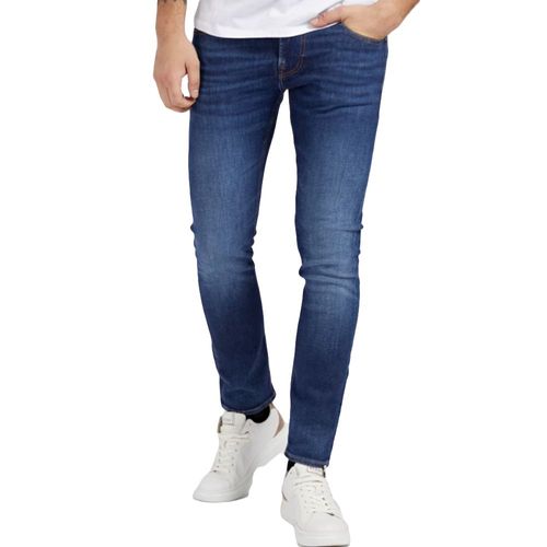 Jeans Guess Classic Logo Triangle Homme Bleu