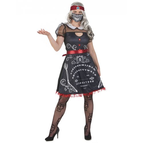 Déguisement Diseuse De Bonne Aventure Noir Et Blanc Femme - Taille: M