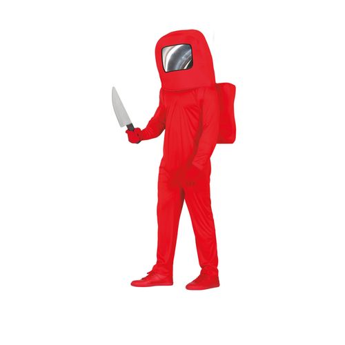 Déguisement Astronaute De Jeux Vidéo Rouge Adolescent - Taille: 14-16 Ans