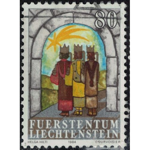 Liechtenstein 1984 Oblitéré Used Les Trois Rois Mages Y&t Li 806 Su