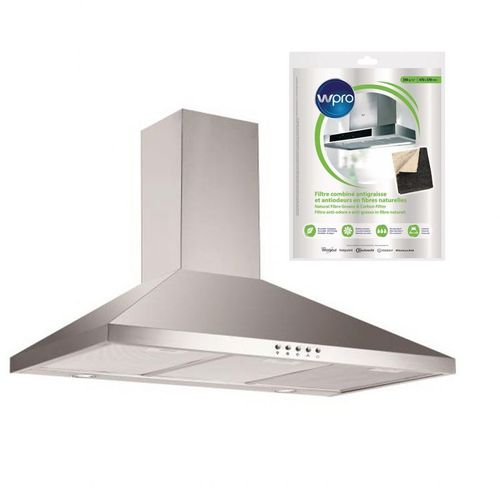 GLEM Hotte Décorative pyramidale aspirante inox Largeur 60cm Débit d'air 500m3/h