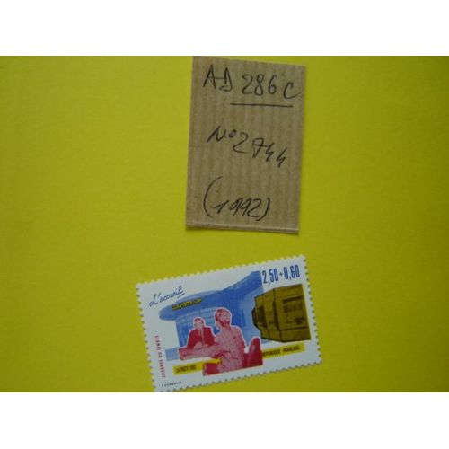 Ad 286 C // Timbre Neuf France 1992** N°2744 "Métiers De La Poste/Journée Du Timbre