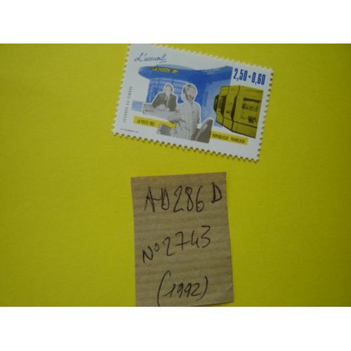Ad 286 D // Timbre Neuf France 1992** N°2743 "Métiers De La Poste/Journée Du Timbre
