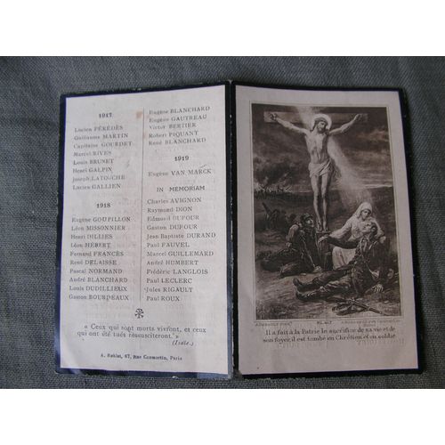 Ww1 France " Honneur Aux Morts De Brie Comte Robert " 1914-1919