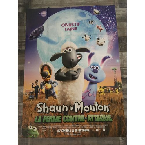 Affiche Cinéma Officielle Grand Format Shaun Le Mouton / Wallace & Gromit / Studio Aardman 160cm X 120cm