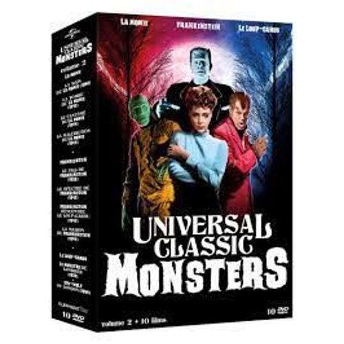 Universal Classic Monsters - Volume 2 : La Momie, Frankenstein & Le Loup-Garou - Coffret 10 Dvd