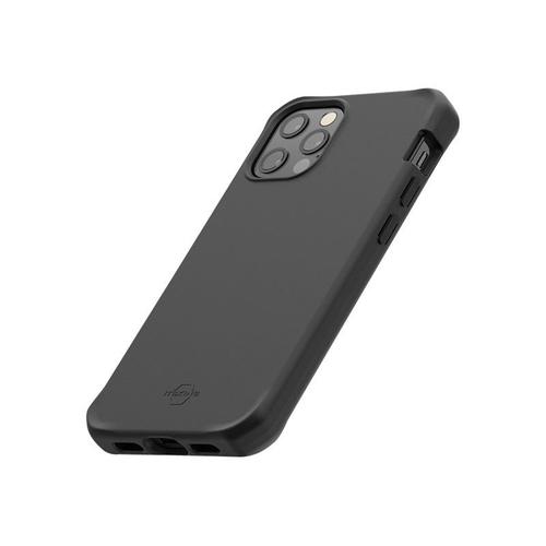 Mobilis Spectrum - Coque De Protection Pour Téléphone Portable - Impacthane - Noir Intense - Pour Apple Iphone 12, 12 Pro