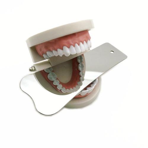 Réflecteur de miroir dentaire orthodontique, photographie en acier