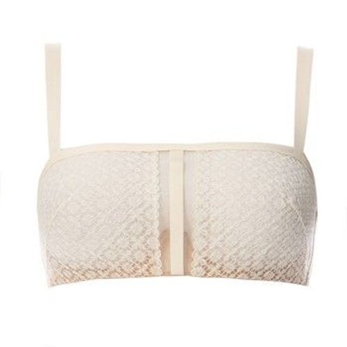 Calvin Klein - Soutien-Gorge Bandeau Bustier Ivoire Crème Écru 95b