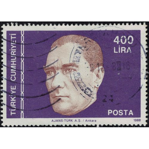 Turquie 1988 Oblitéré Used Ancien Président Kemal Ataturk Su