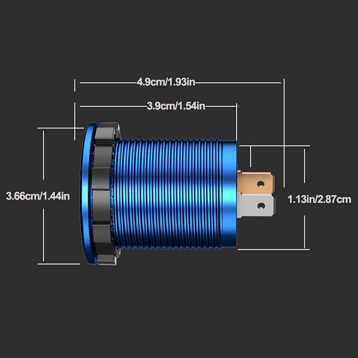 Bleu Adaptateur De Chargeur De Tlphone Usb Double En Alumi... - 6