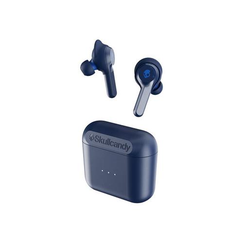 Skullcandy Indy - Écouteurs sans fil avec micro - intra-auriculaire - Bluetooth - isolation acoustique - bleu indigo