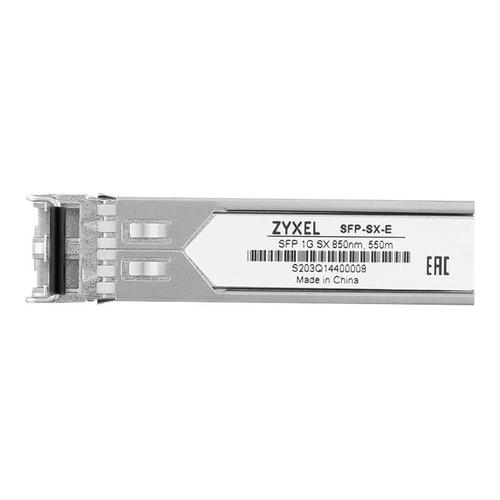 Zyxel SFP-SX-E - Module transmetteur SFP (mini-GBIC) - 1GbE - 1000Base-SX - LC multi-mode - jusqu'à 550 m - 850 nm (pack de 10)