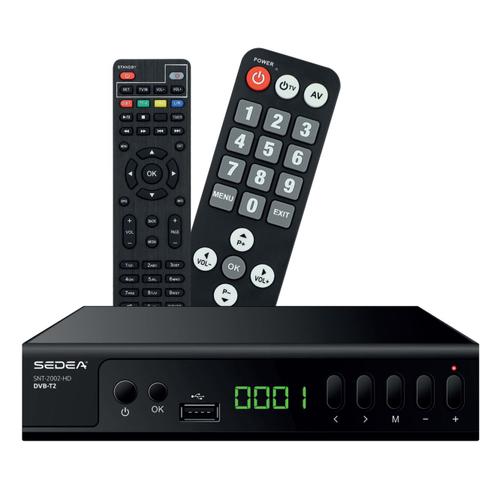 Récepteur TNT HD DVB-T2 - SEDEA SNT-2002-HD - des Chaînes Terrestres TV gratuites en qualité HD