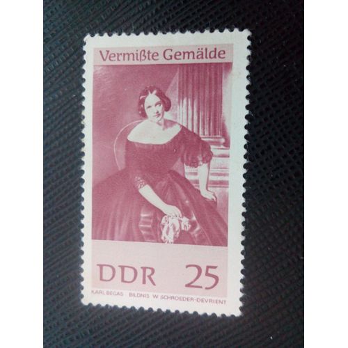 Timbre Allemagne / Rda Yt 986 "Portrait De W. Schroeder-Devrient", K. Vegas 1967 ( 51005 )