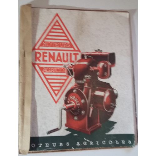 Documentation Moteurs Renault 1935 : Moteurs Agricoles, Groupes Moto-Pompes, Électrogènes, À Essence, Diesel Indutriels Diesel 18-110 Cv,  120_325cv..