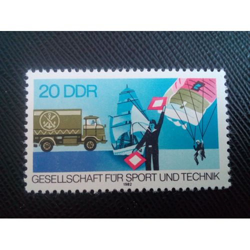 Timbre Allemagne / Rda Yt 2364 Disciplines Sportives Militaires De La Tps 1982 ( 51005 )