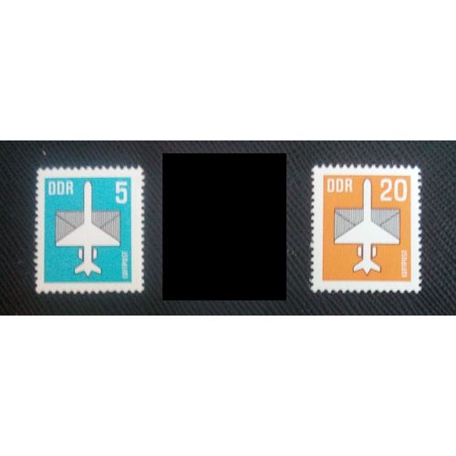 Timbre Allemagne / Rda Yt Pa11/ 12 Séries: Par Avion 1983 ( 51005 )