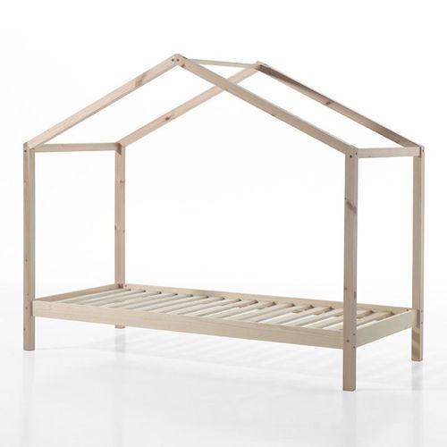 Paris Prix - Lit Enfant Cabane "Dallas Ii" 90x200cm Naturel