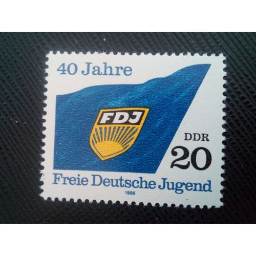 Timbre Allemagne / Rda Yt 2624 40 Ans De Jeunesse Allemande Libre 1986 ( 51005 )