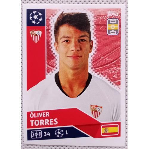 Uefa Champions League 2020 / 2021 - Fc Séville Sev 14 Oliver Torres - Topps Sticker (Foot, Autocollant, Image)