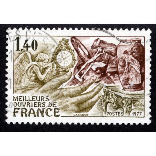 Timbre : 1977 Meilleurs Ouvriers De France,Postes,1,40