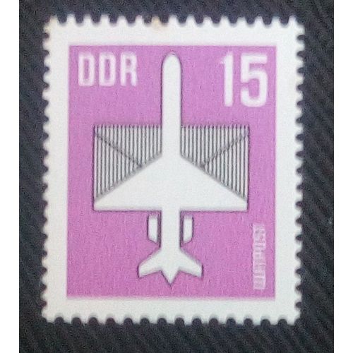 Timbre Allemagne / Rda Yt Pa15 Par Avion 1987 ( 51005 )