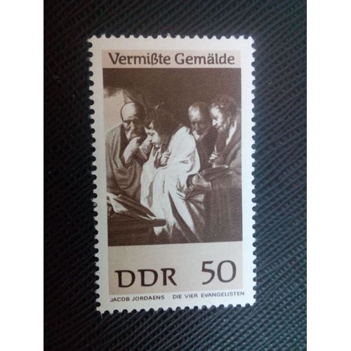 Timbre Allemagne / Rda Yt 988 'les Quatre Évangélistes' , Jordaens 1967 ( 51005 )