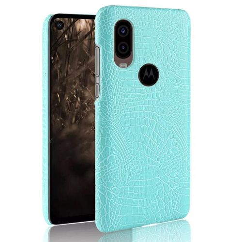 Classique Élégant Étui Pour Motorola One Vision Compatibilité Housse De Protection Anti Éraflure Mode Classique D'alligator - Vert