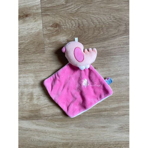 Doudou Sucre D'orge Oiseau Rose